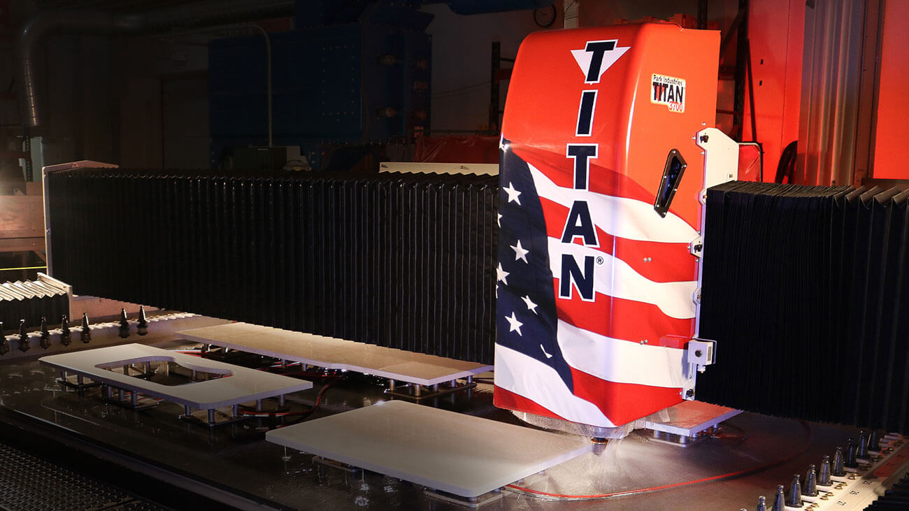 American-made TITAN stone fabrication machinery