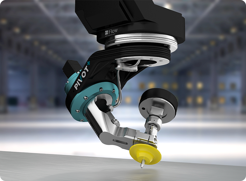 Flow waterjet precision cutting head