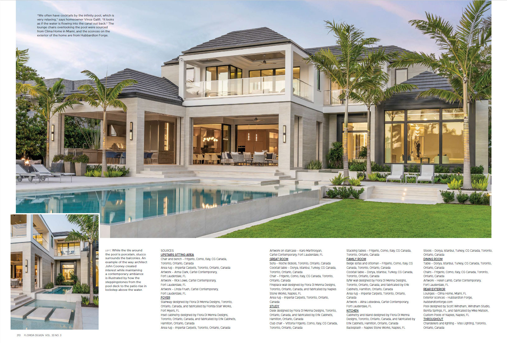 Port Royal residence pool and rear elevation